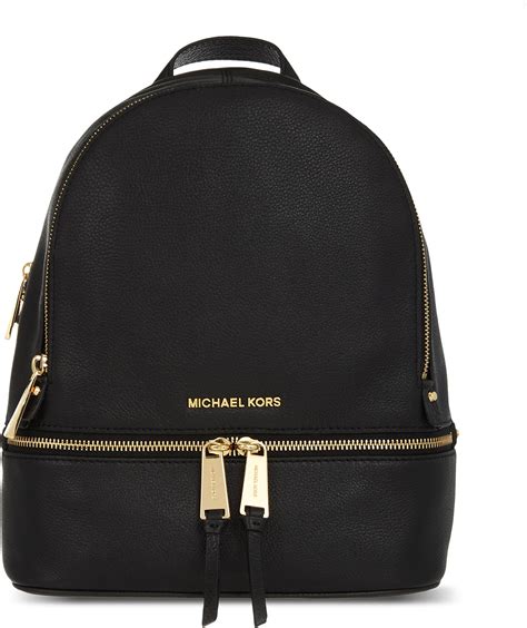 michael kors rucksack leder braun|Michael Kors leather backpack.